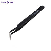 Nail Art Tweezers Anti-static Precise eyelashes extension  Tweezer Bent/Straight  Tools Manicure Nipper DIY